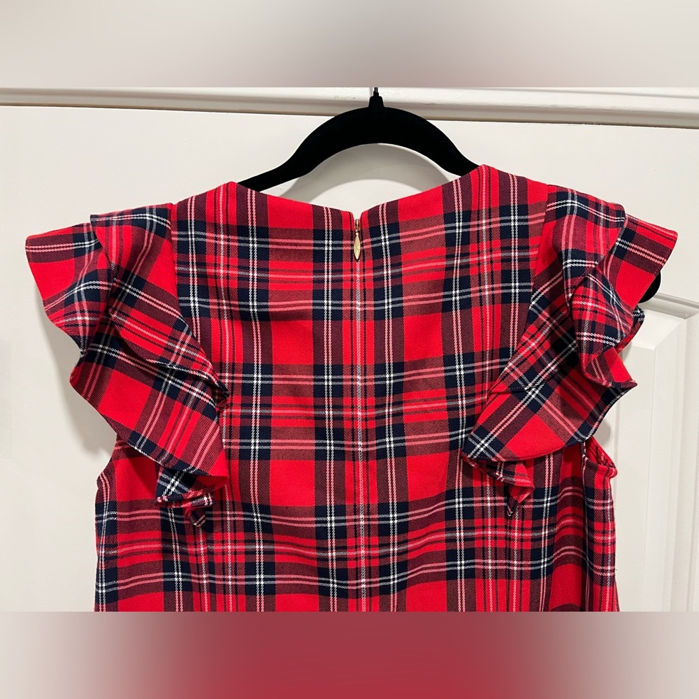 Draper James Angie Check Ruffle Shift Dress - Picture 12 of 12